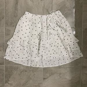 Q&A ruffle tiered skirt